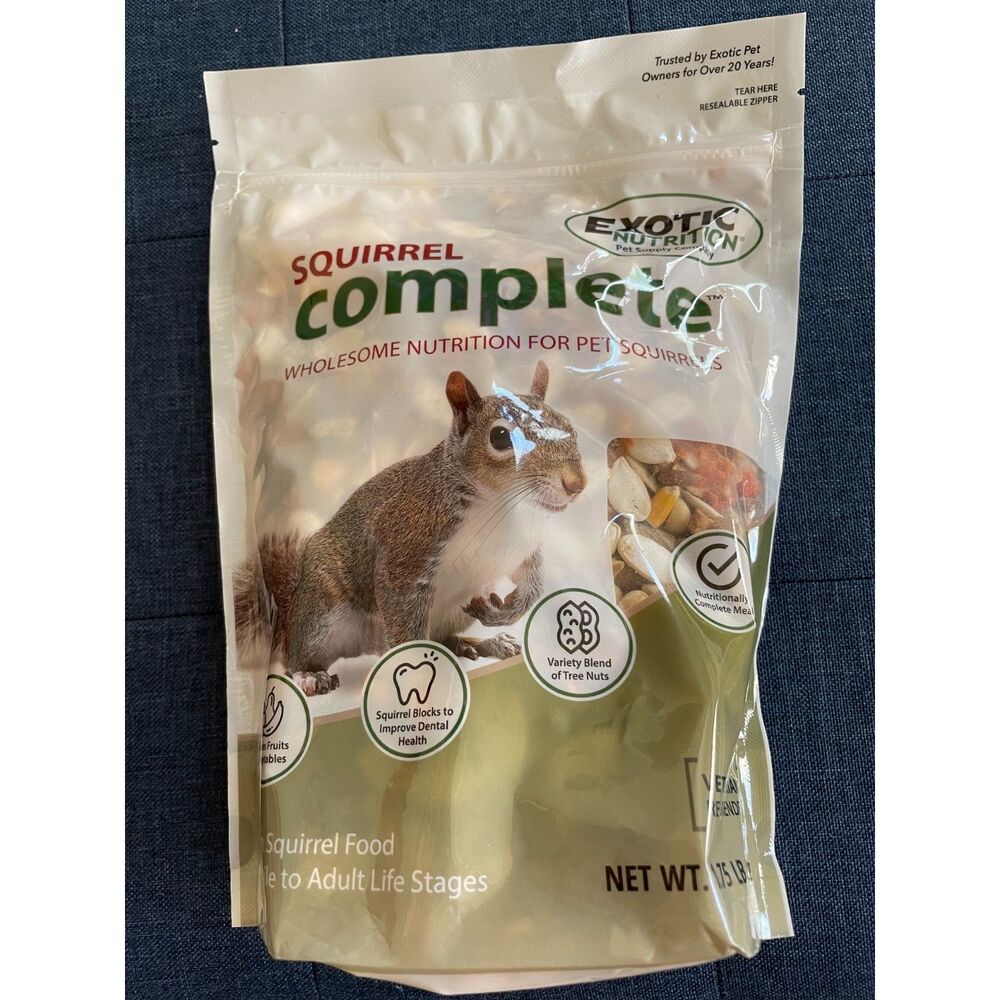 Exotic Nutrition Complete Squirrel Food, 1.75-lb bag